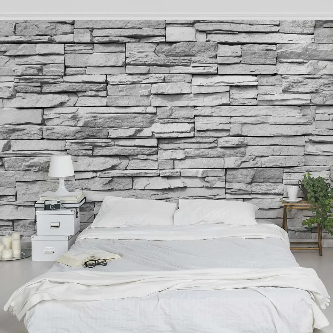 Vliestapete Ashlar Masonry | Mehrfarbig