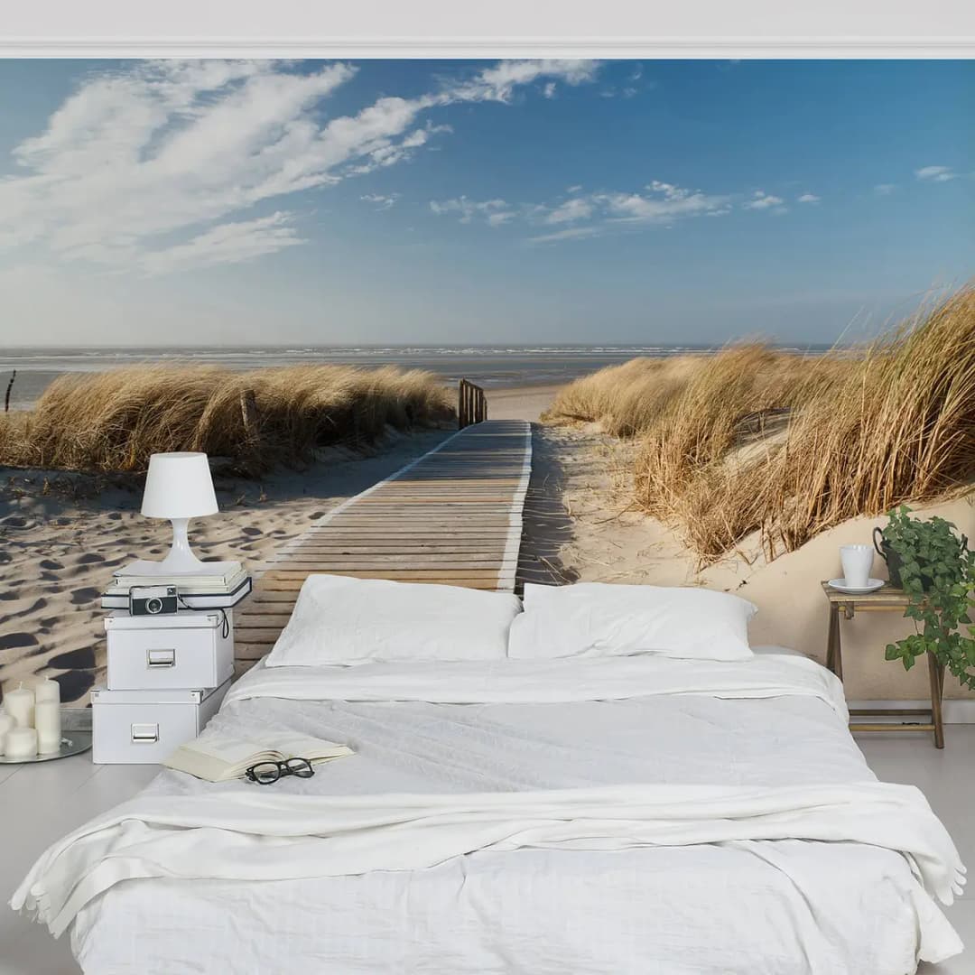 Vliestapete Ostsee Strand II | Beige
