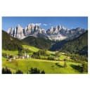 Vliestapete Geislerspitzen in Südtirol | Grün