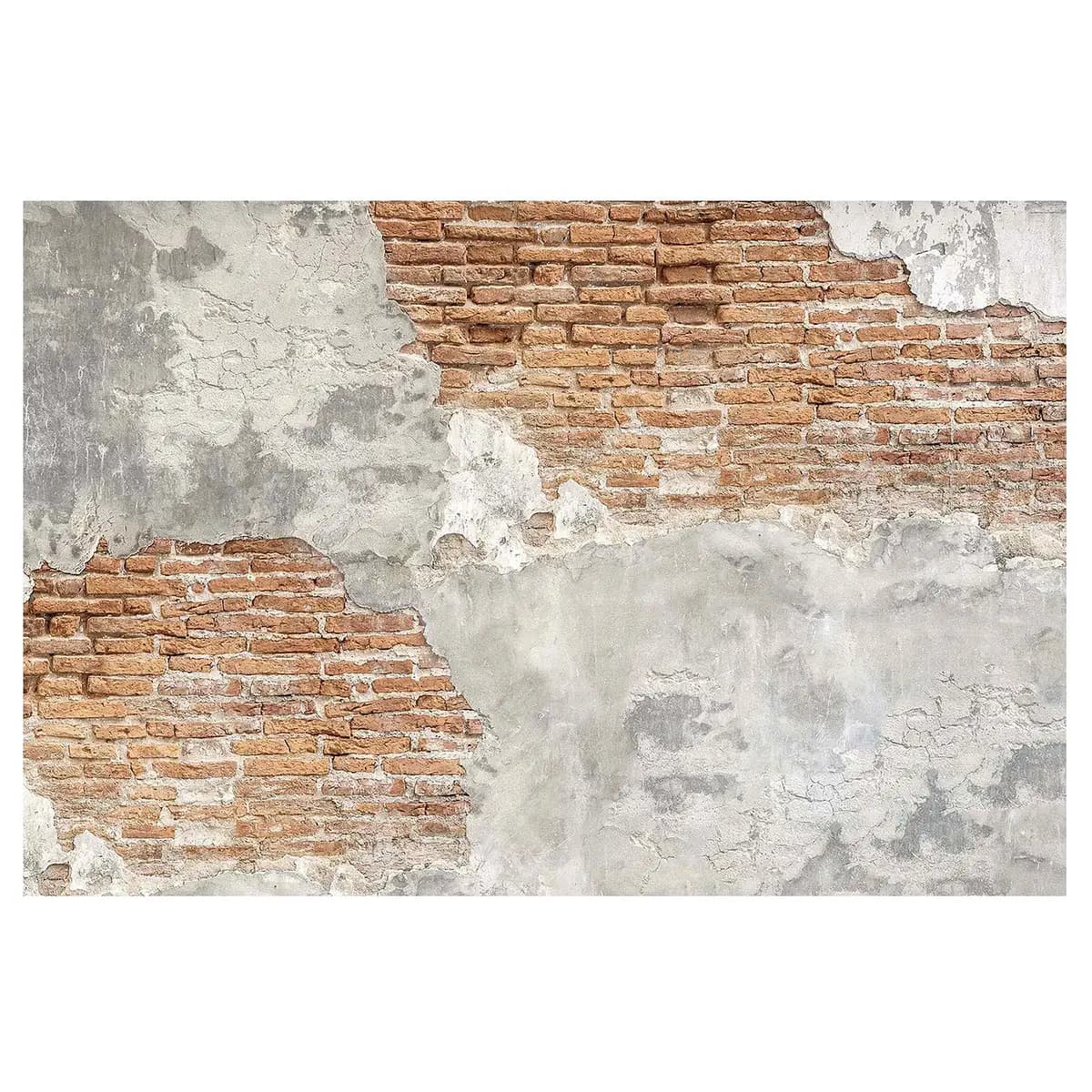 Vliestapete Shabby Backstein Wand | Rot