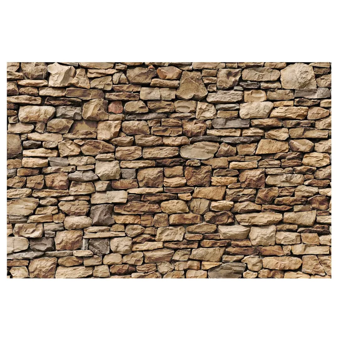 Vliestapete Amerikanische Steinwand | Braun