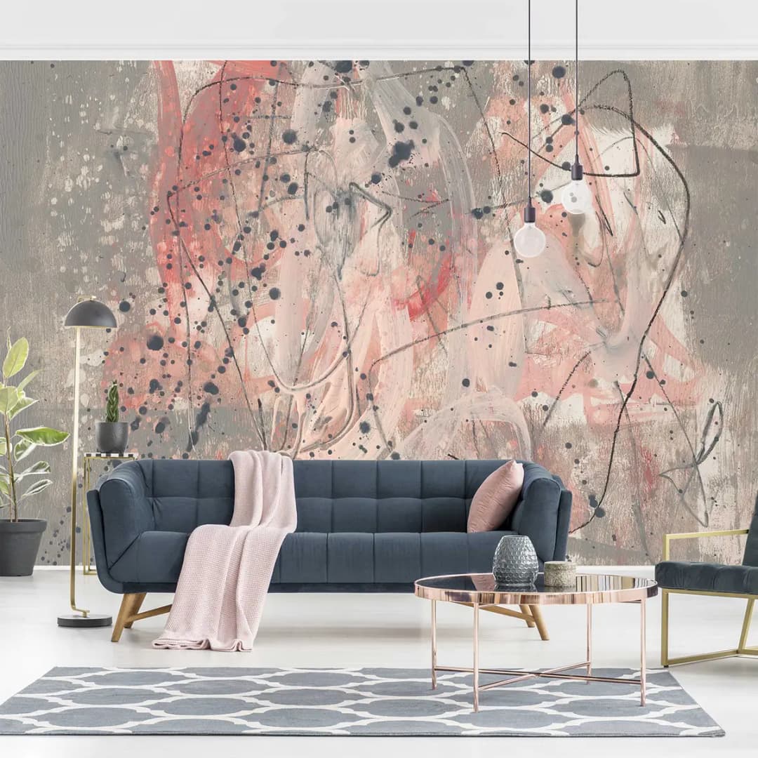 Vliestapete Erröten | Rosa