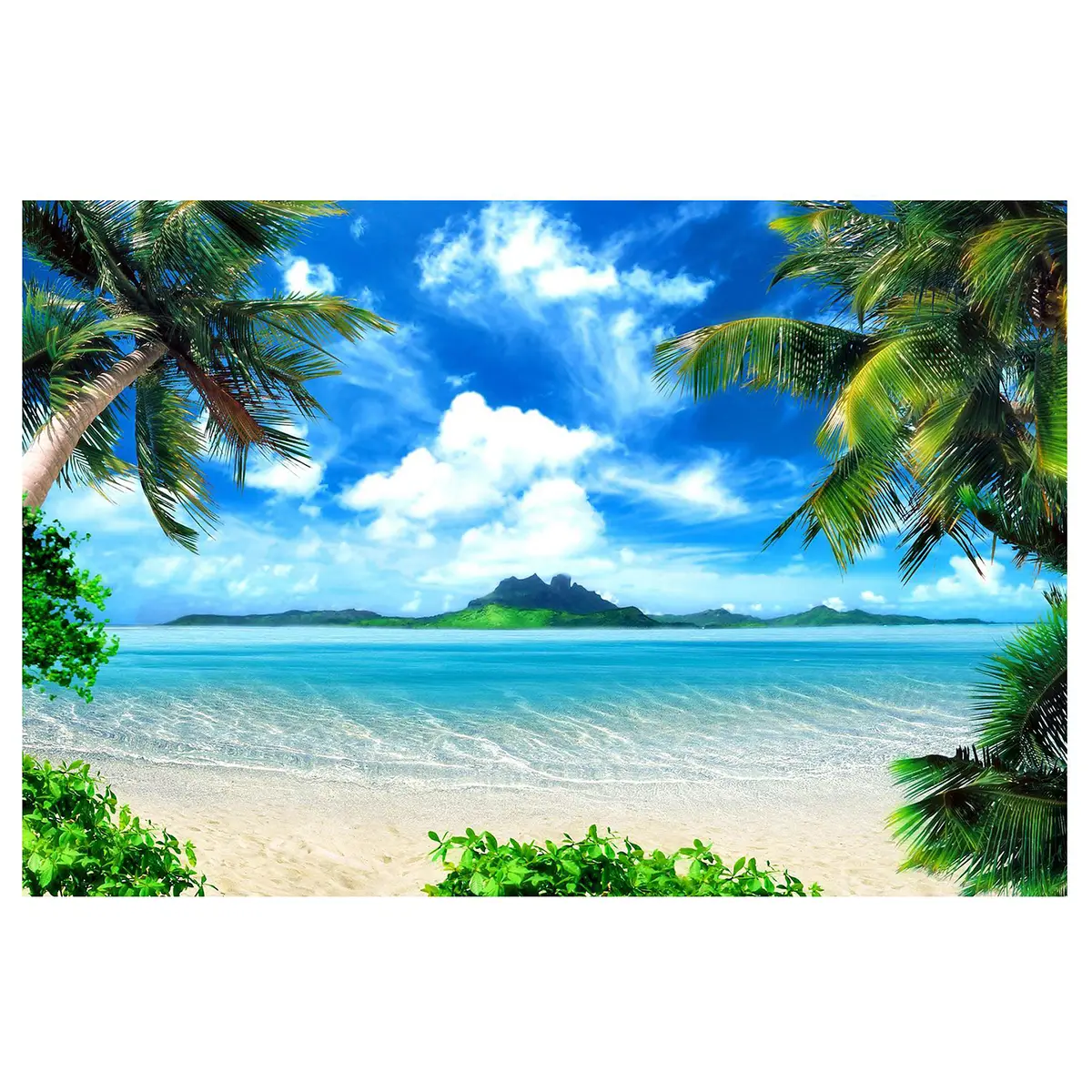Vliestapete Traumurlaub | Blau
