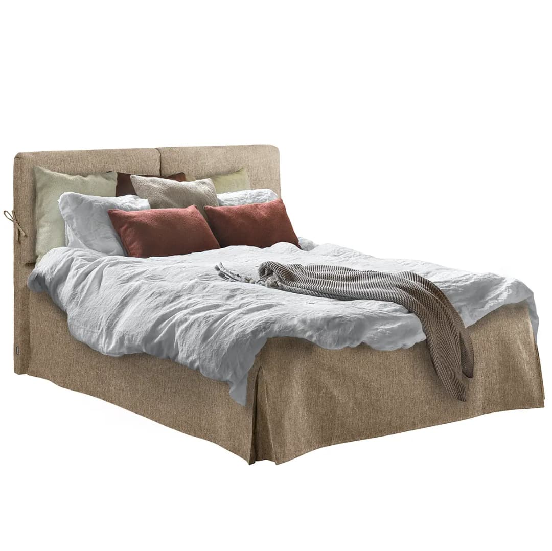 Polsterbett Nathan 140 x 200cm | Beige