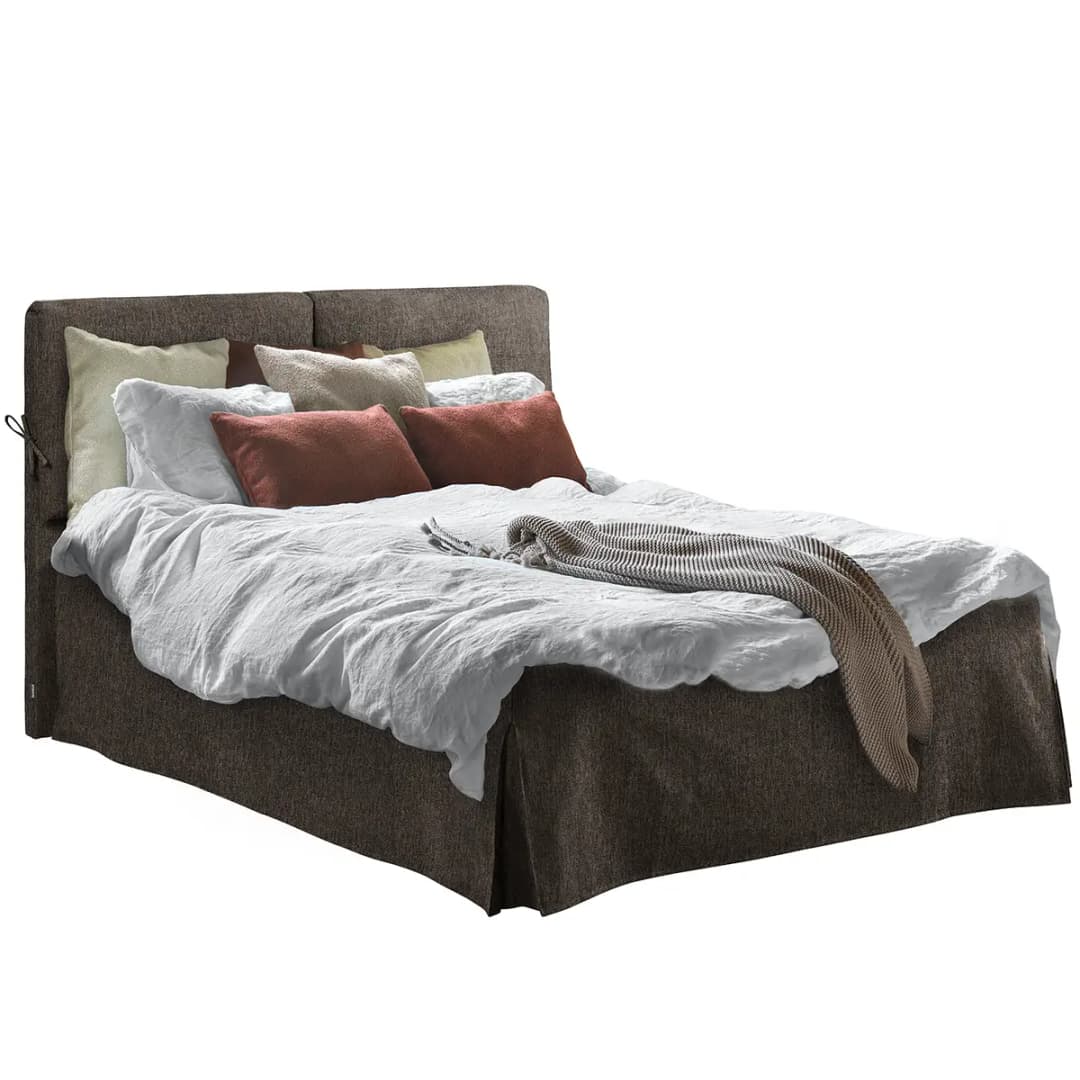 Polsterbett Nathan | Braun