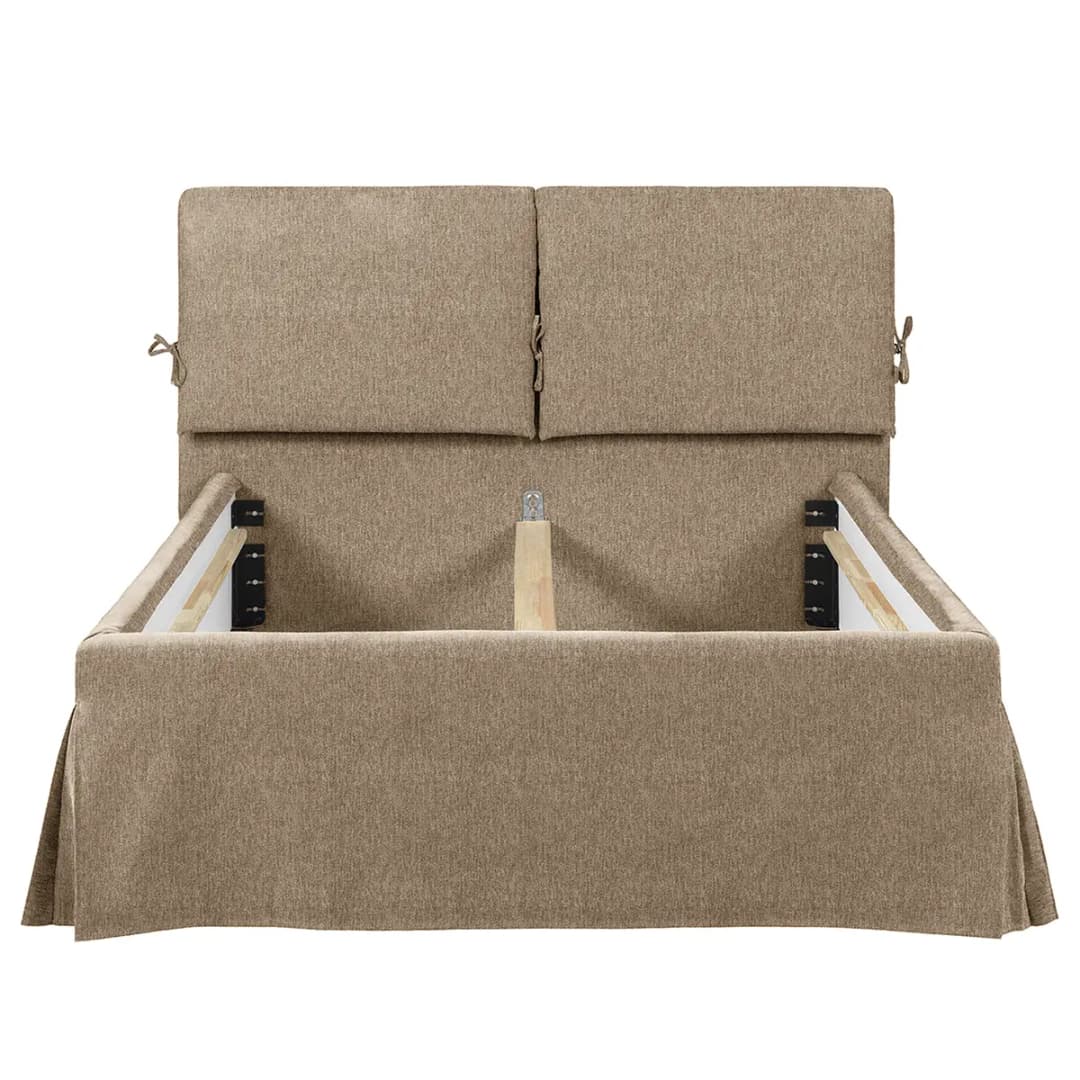 Polsterbett Nathan | Beige