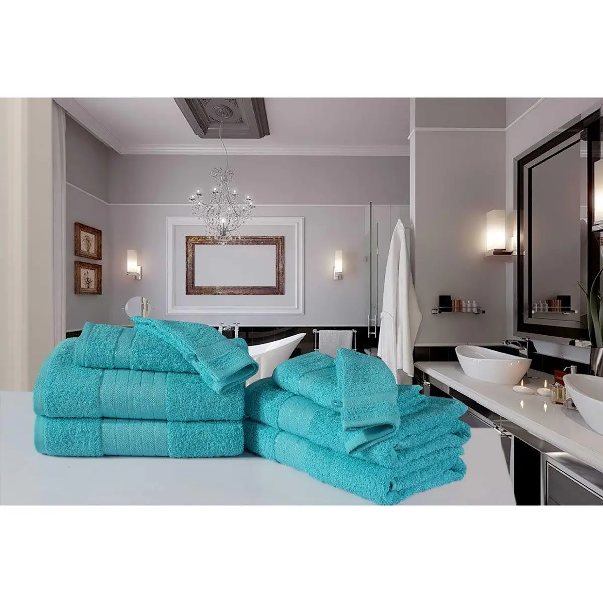 Handtuchset Brunswich 8-teilig | Blau