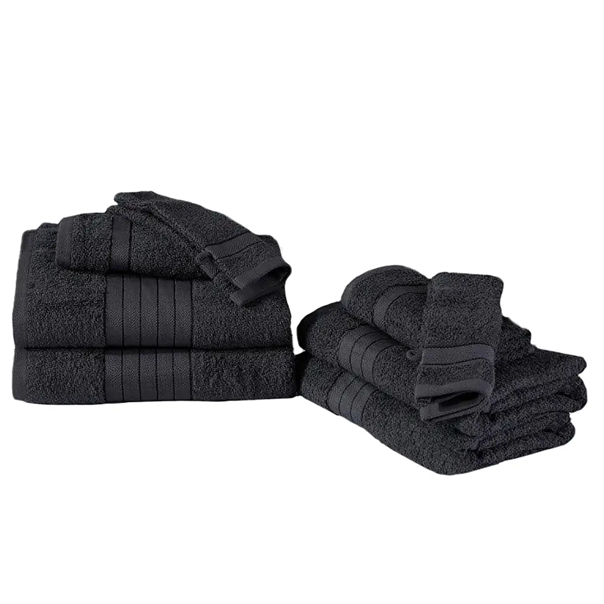 Handtuchset Brunswich 8-teilig Grau/Anthrazit | Grau