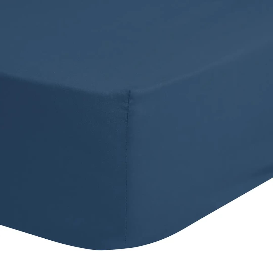 Spannbettlaken Jenny 80 x 200 cm Blau/Marineblau | Blau