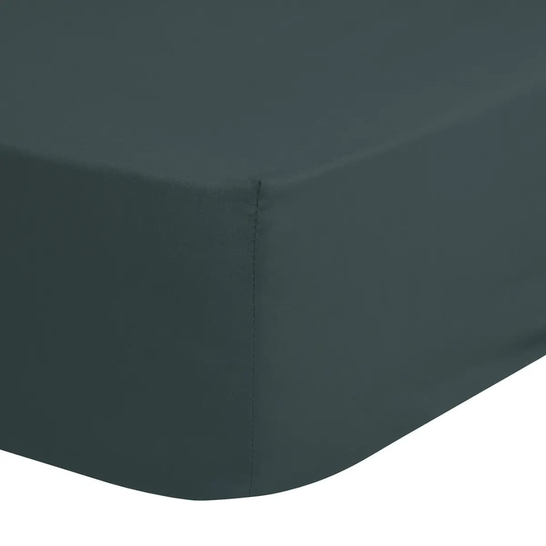 Spannbettlaken Jenny 90 x 220 cm Grün/Dunkelgrün | Grün