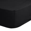 Spannbettlaken Jenny 180 x 220 cm Schwarz | Schwarz