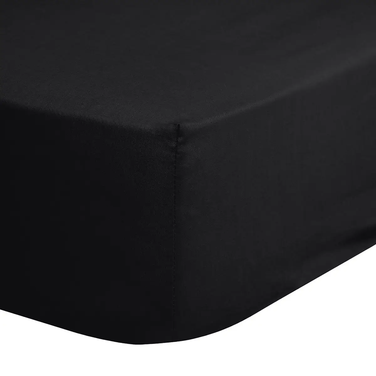 Spannbettlaken Jenny 180 x 220 cm Schwarz | Schwarz