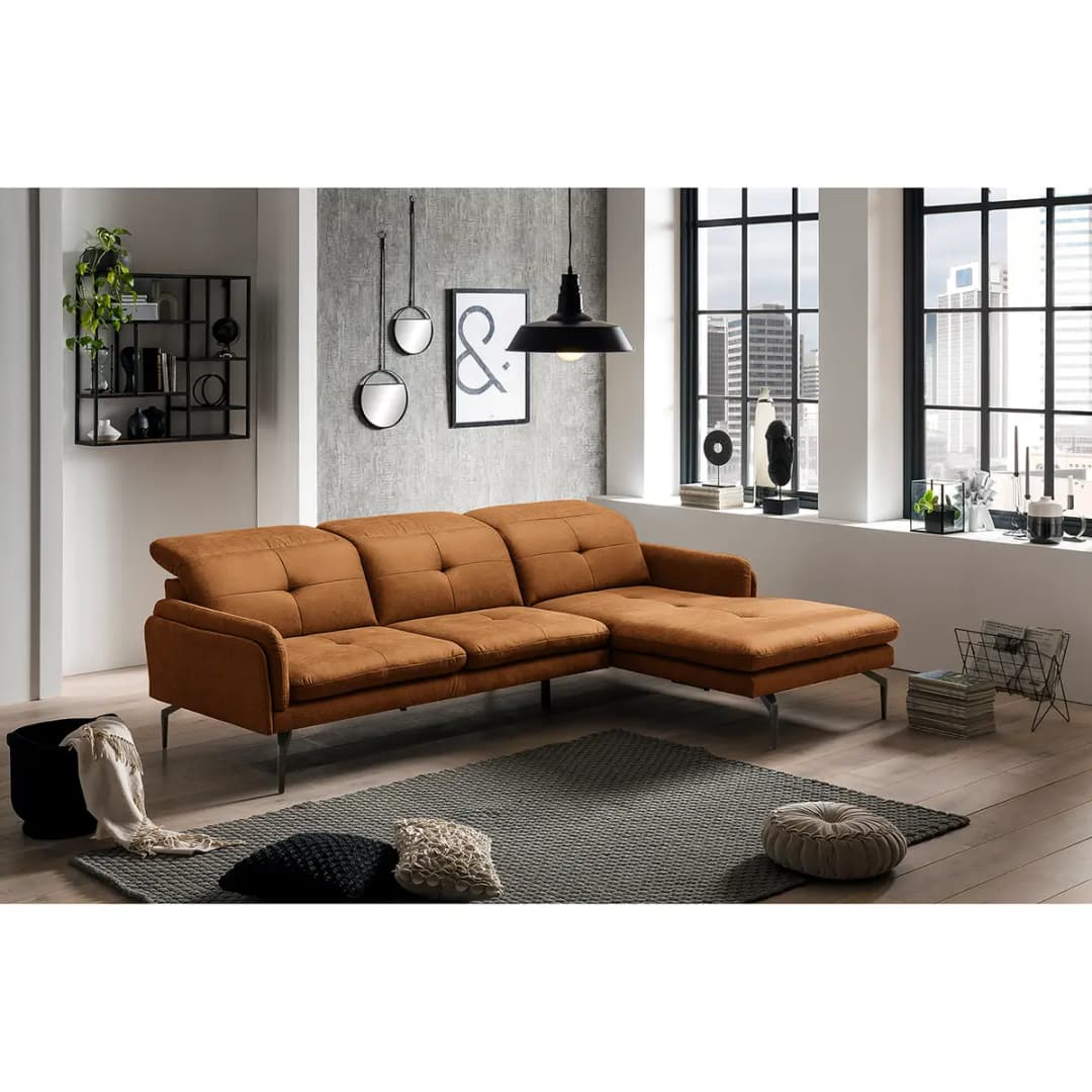 loftscape Ecksofa Bosley | Braun