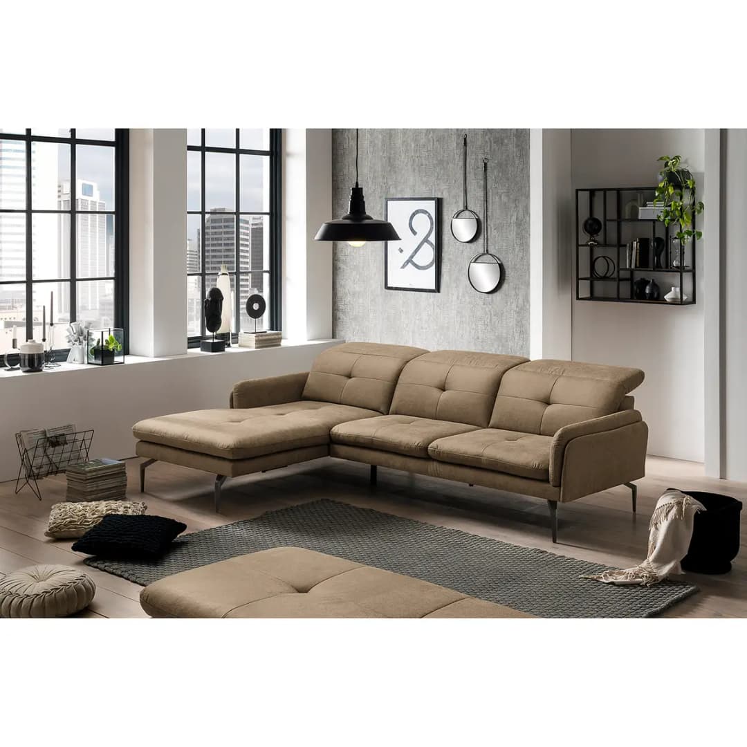 Ecksofa Bosley | Braun