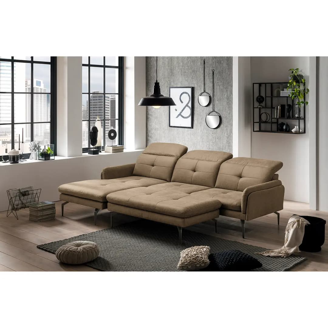 Ecksofa Bosley | Braun