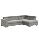 Ecksofa Eloise Grau Microfaser Faria | Grau