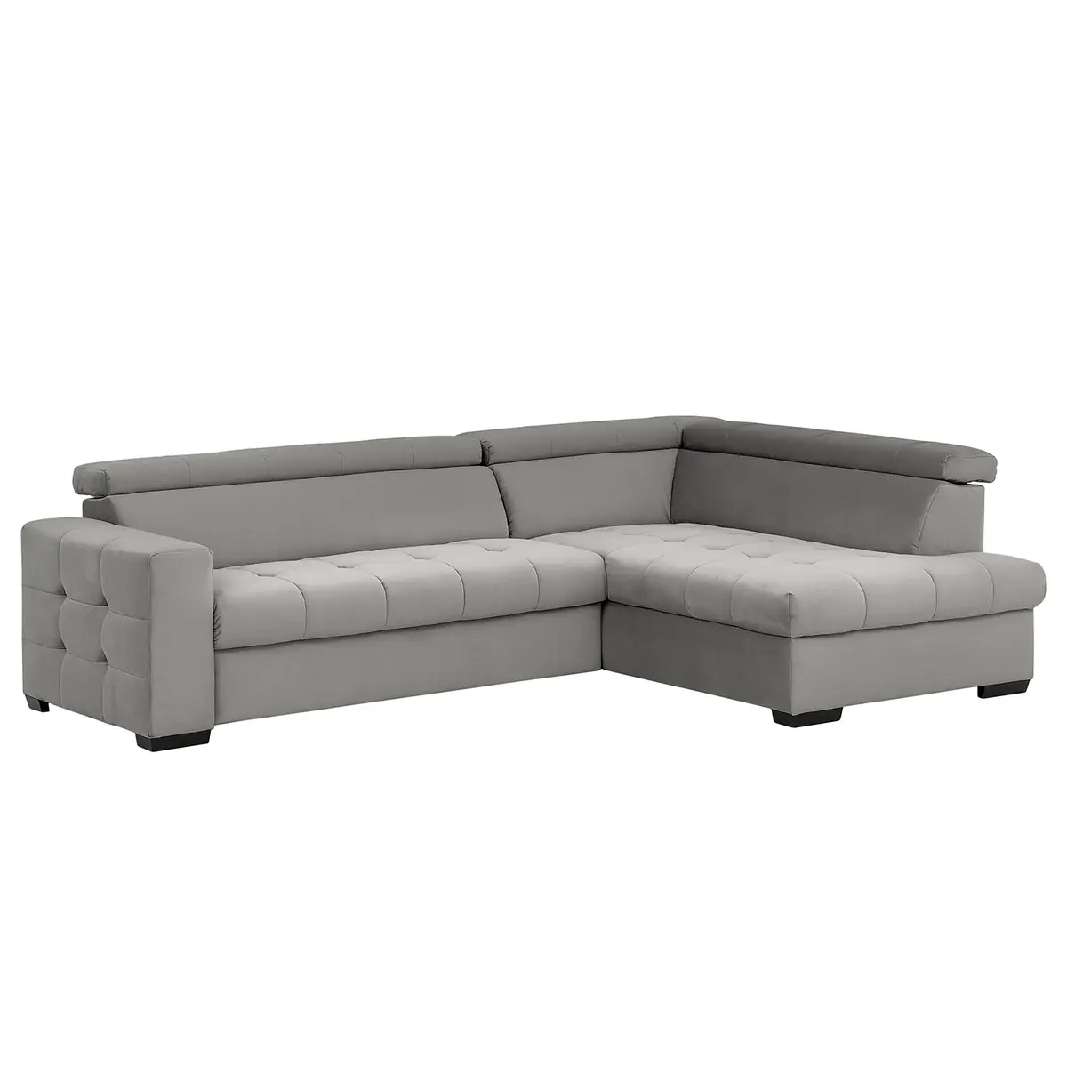 Ecksofa Eloise Grau Microfaser Faria | Grau