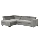 Ecksofa Eloise Grau Microfaser Faria | Grau
