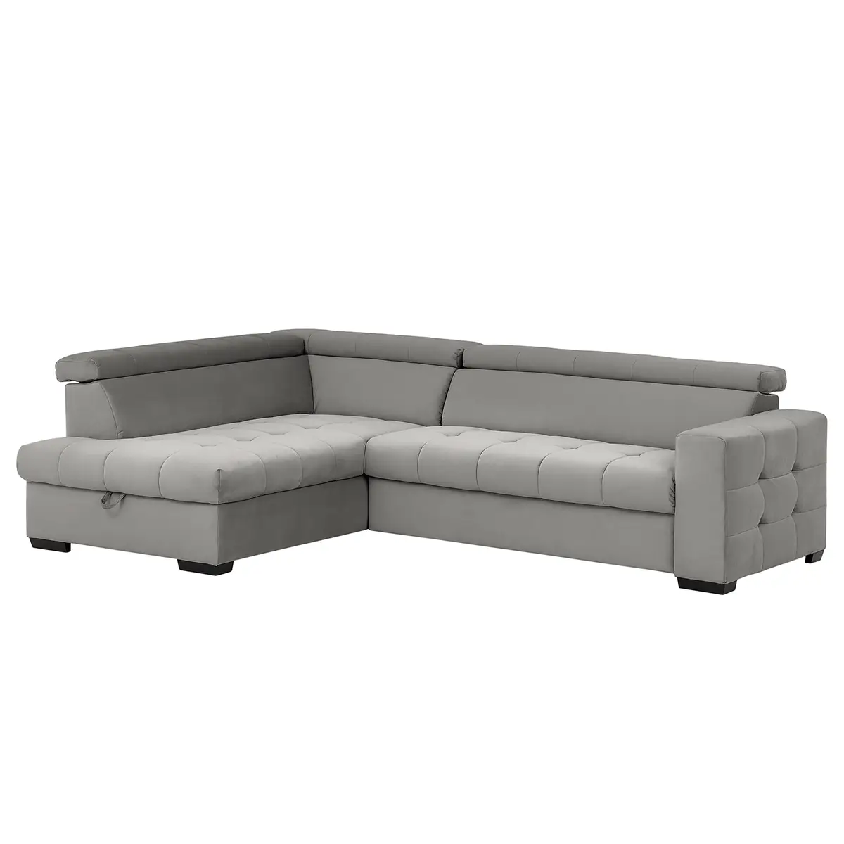 Ecksofa Eloise Grau Microfaser Faria | Grau