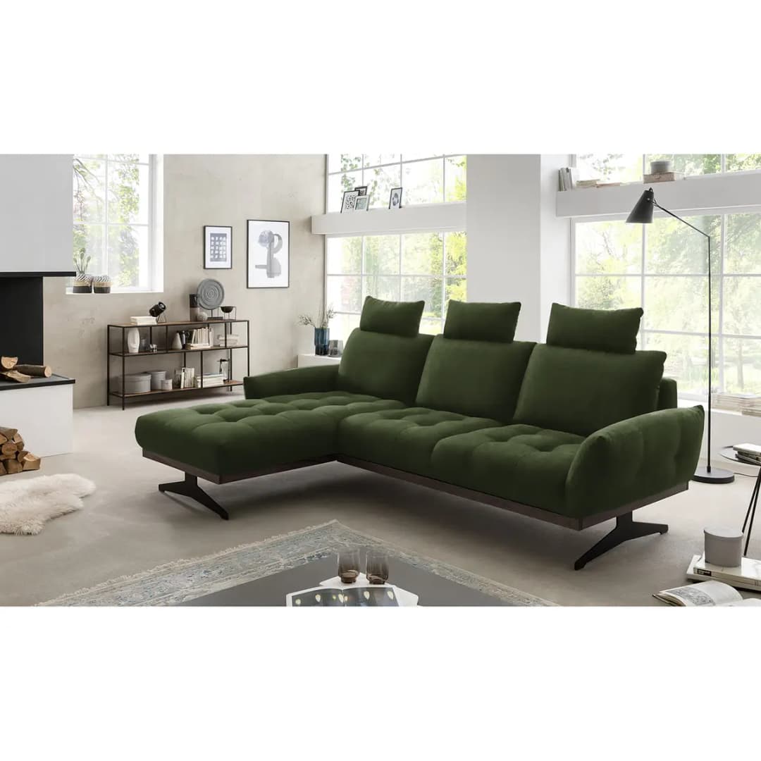 Ecksofa Duston | Grün