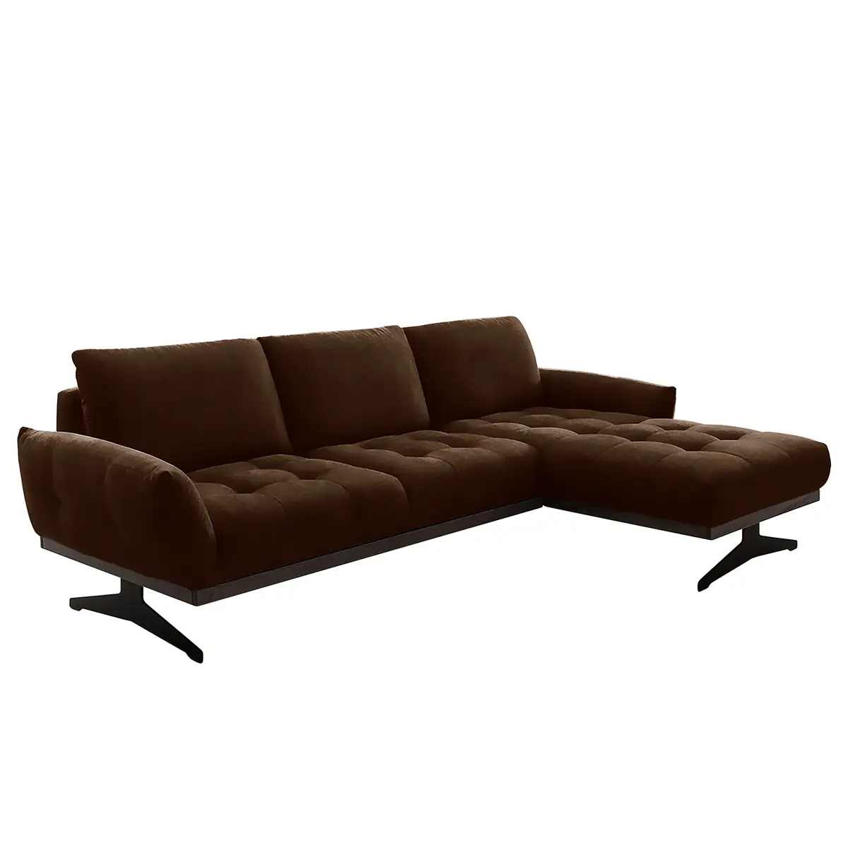 Ecksofa Duston | Braun