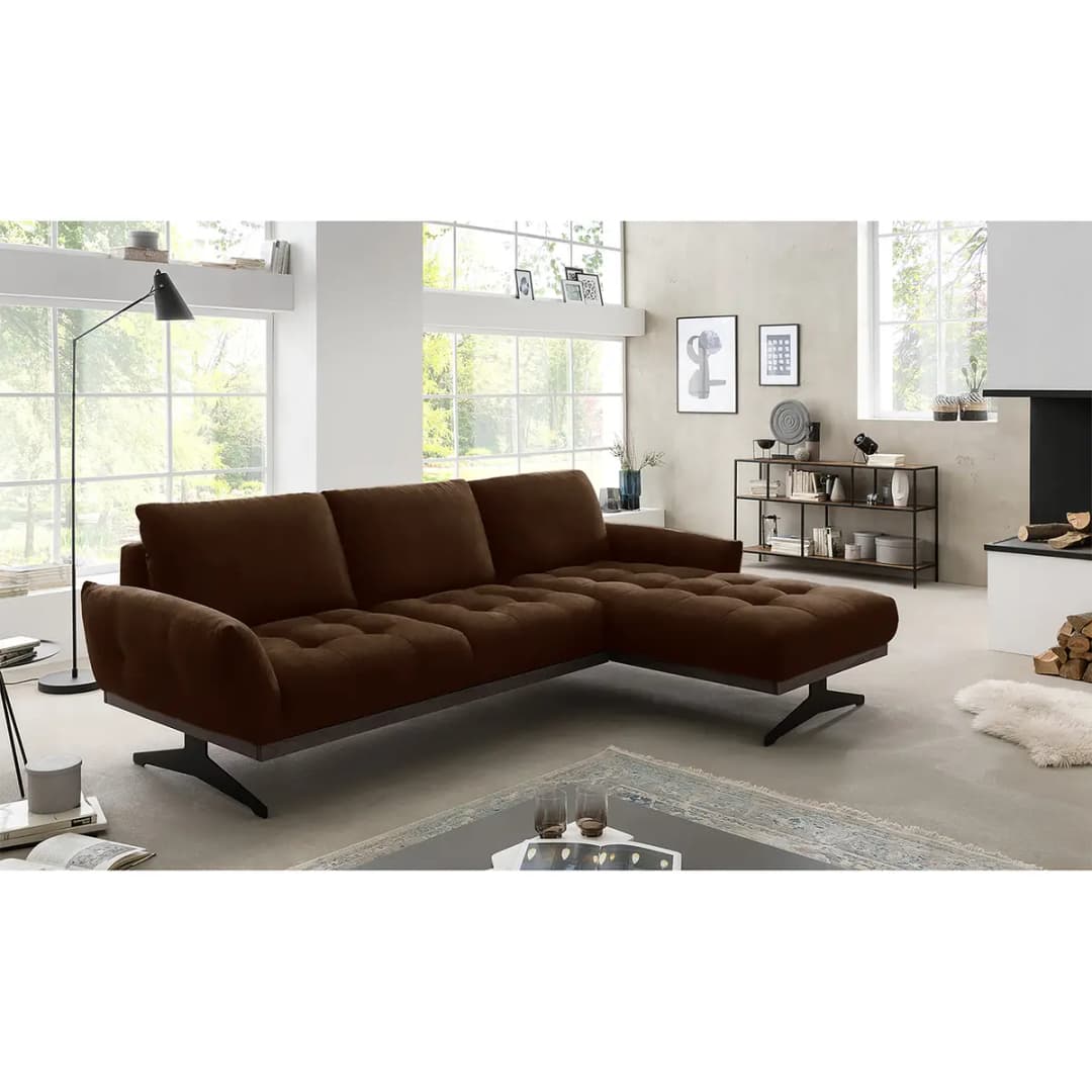 Ecksofa Duston | Braun