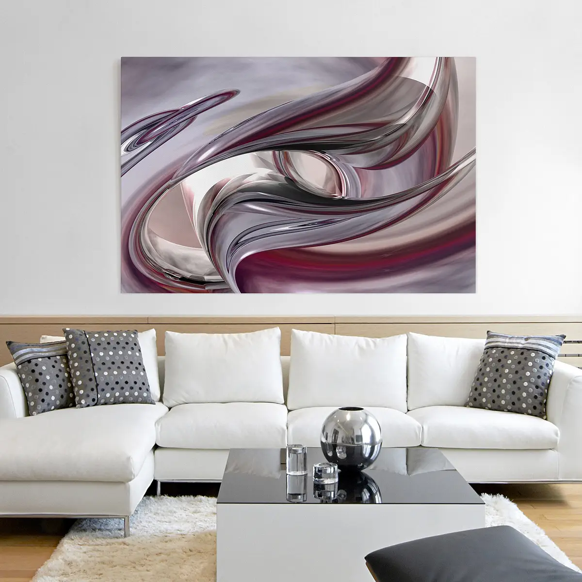 Leinwandbild Illusionary I | Lila