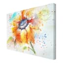 Leinwandbild Painted Sunflower I | Orange