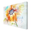 Leinwandbild Painted Sunflower I | Orange