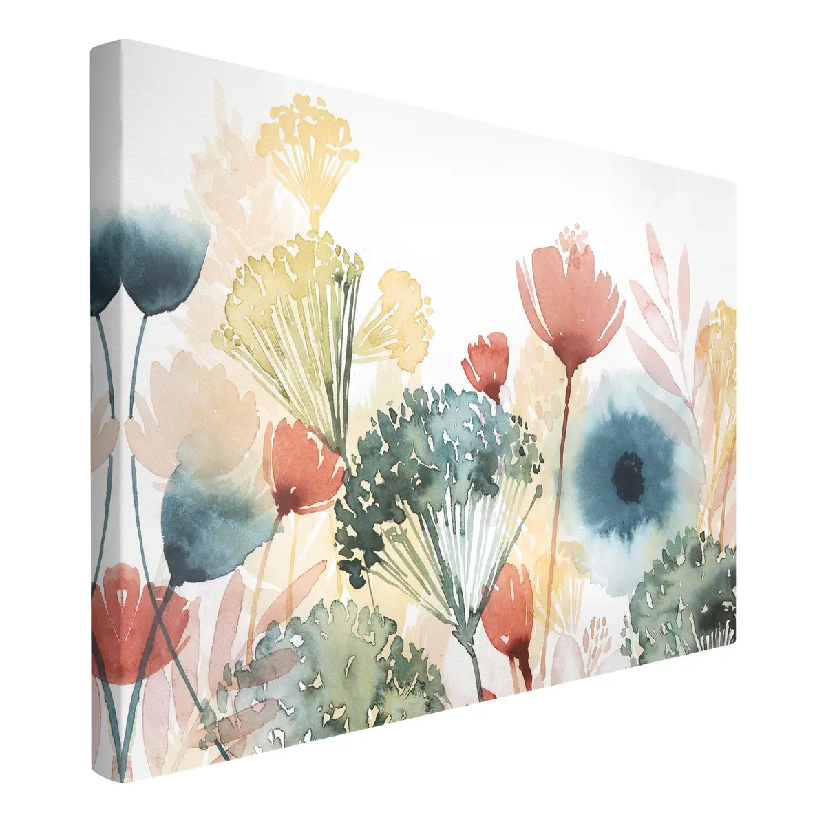 Leinwandbild Wildblumen im Sommer | Mehrfarbig