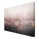 Leinwandbild Goldene Dämmerung Rosa I Leinen Pink 60cm | Rosa