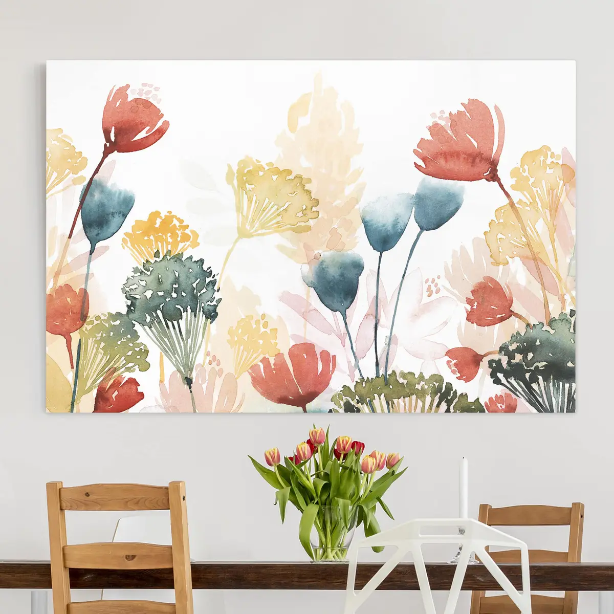 Leinwandbild Wildblumen im Sommer VIII | Mehrfarbig