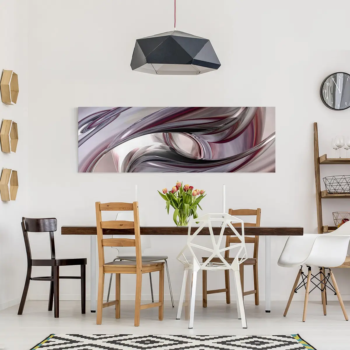 Leinwandbild Illusionary IV | Mehrfarbig