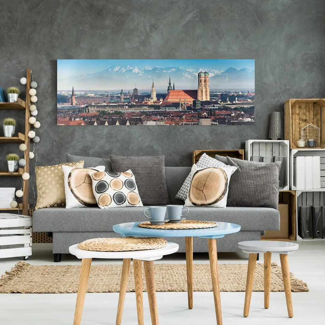 Leinwandbild München II | Blau