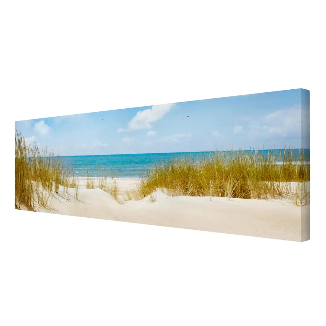 Leinwandbild Strand an der Nordsee II | Beige