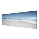 Leinwandbild Spuren im Sand II | Blau