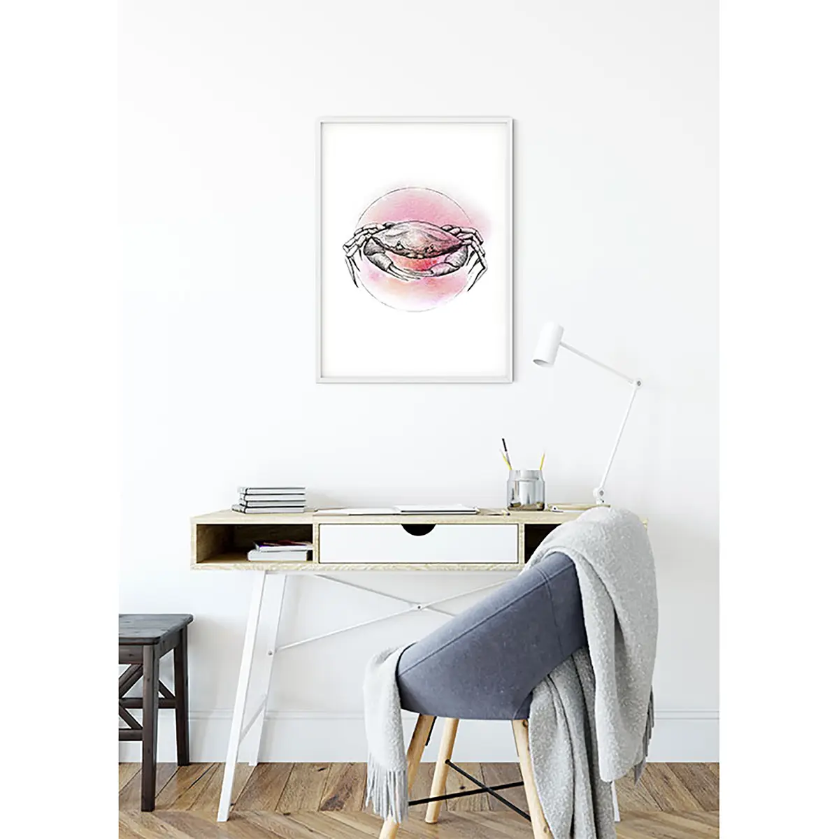 Wandbild Crab | Mehrfarbig