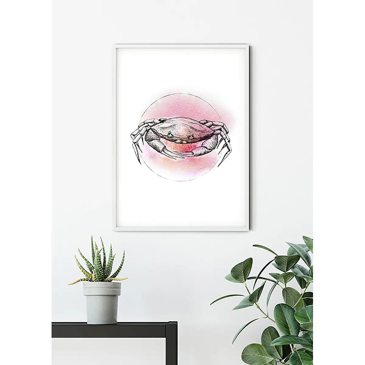 Wandbild Crab | Mehrfarbig