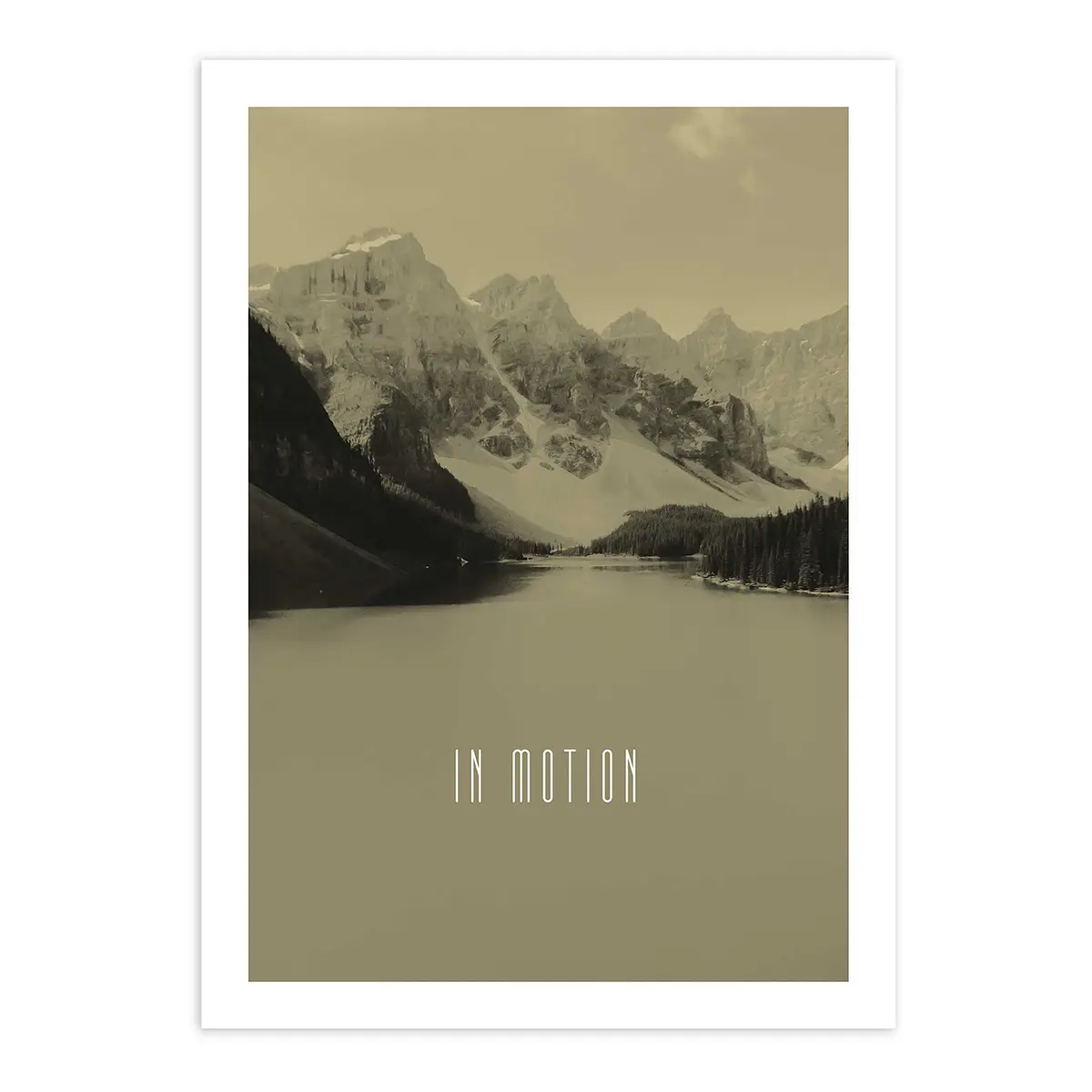 Wandbild Word Lake In Motion | Mehrfarbig