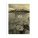 Wandbild Word Lake Silence | Mehrfarbig