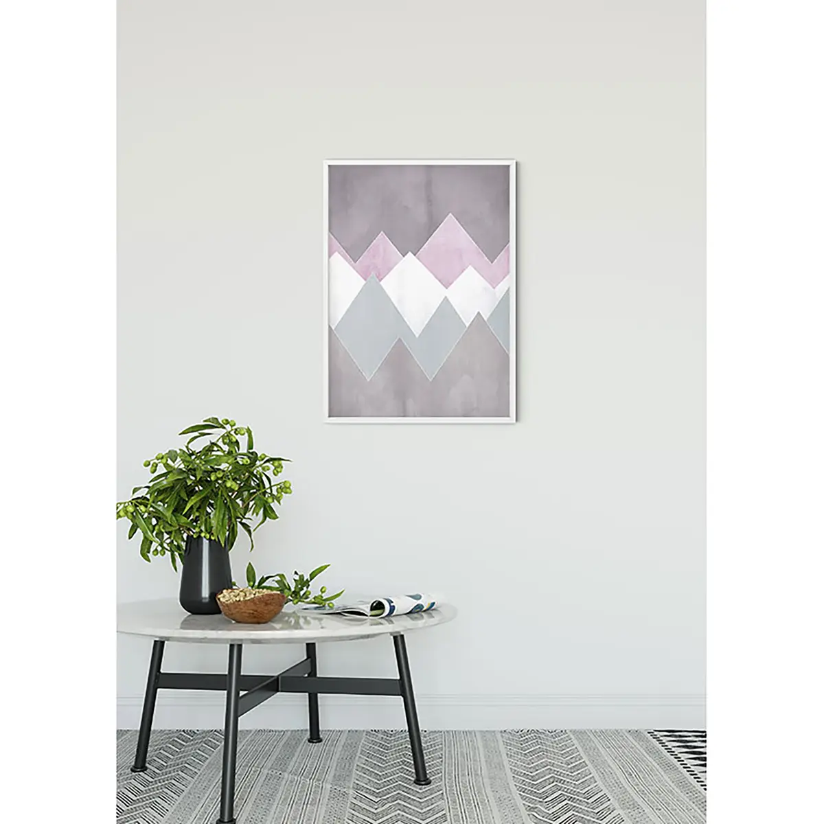 Wandbild Sunrise Mountain | Mehrfarbig