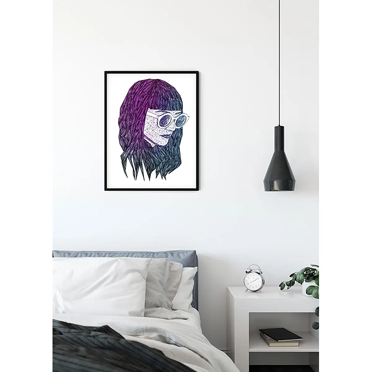Wandbild Grid | Mehrfarbig