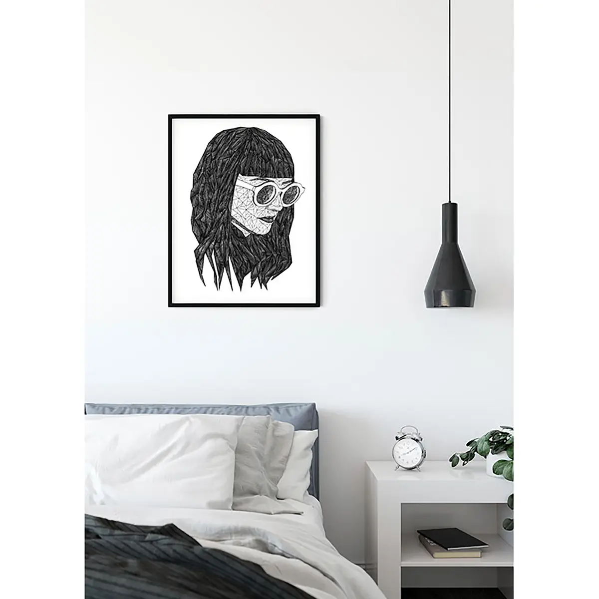 Wandbild Grid | Mehrfarbig