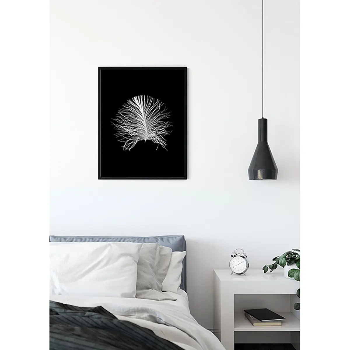 Wandbild Feather | Mehrfarbig