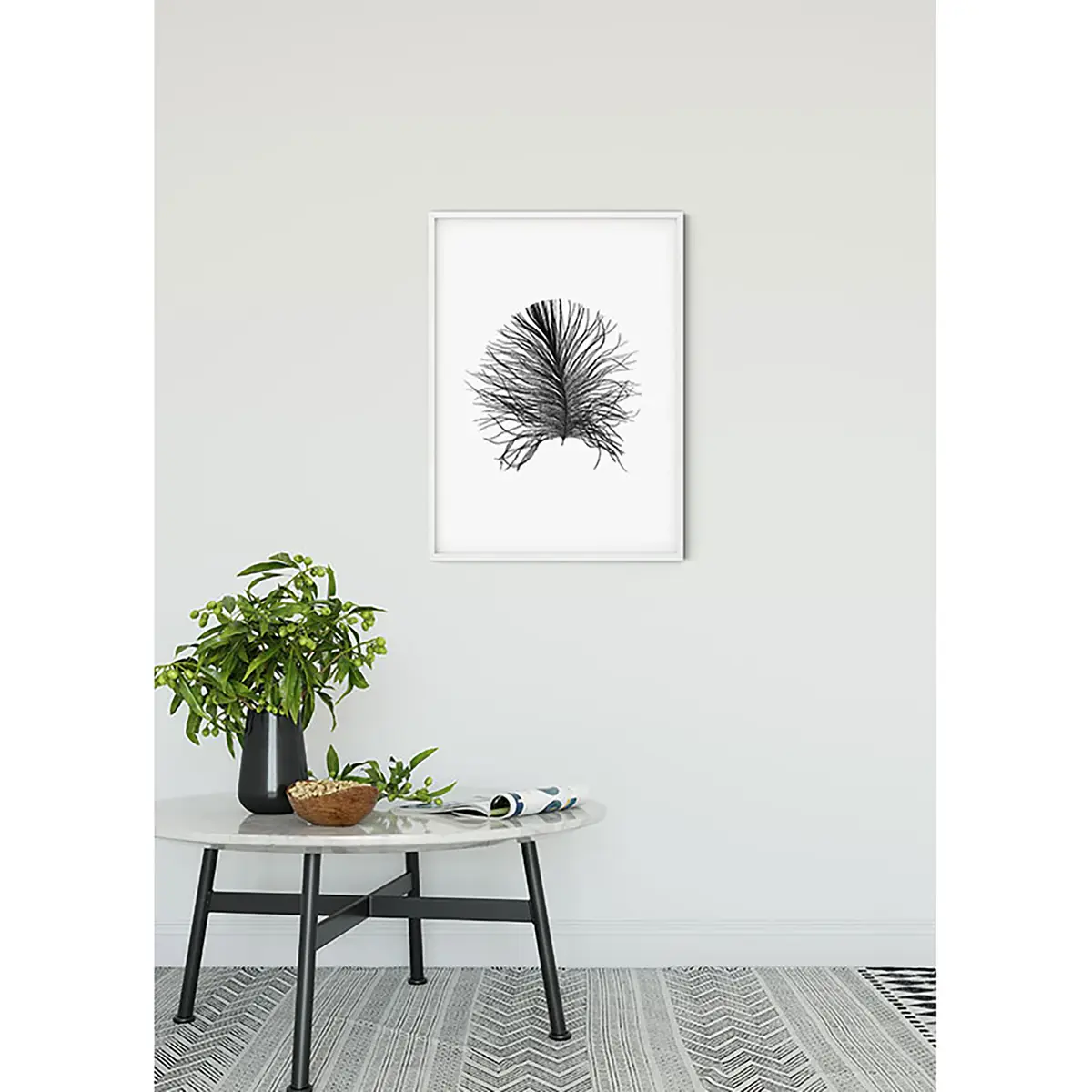 Wandbild Feather | Mehrfarbig