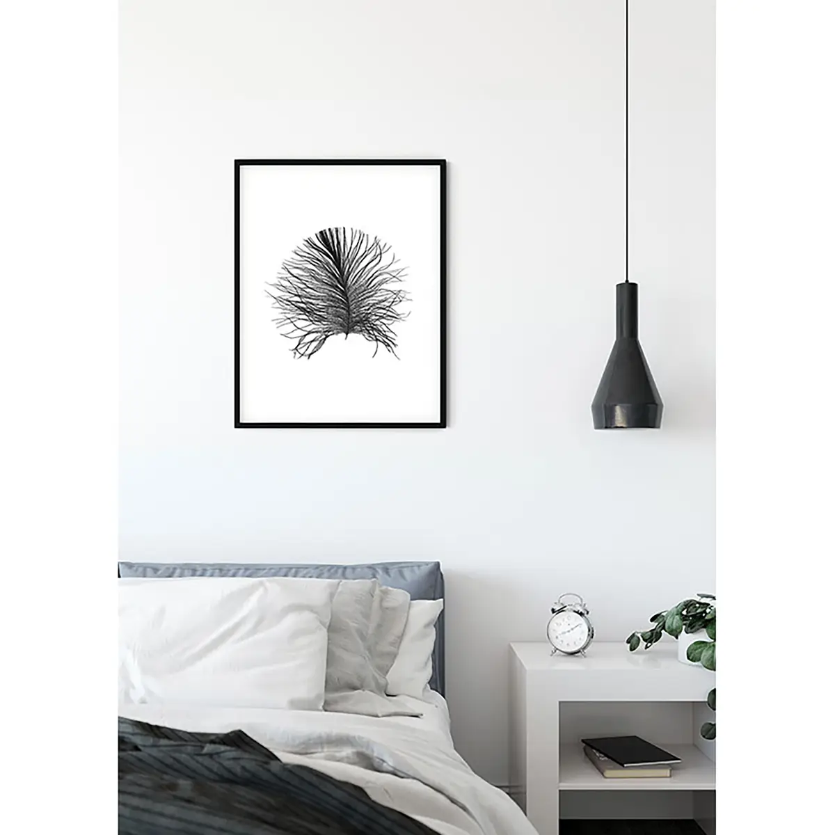 Wandbild Feather | Mehrfarbig