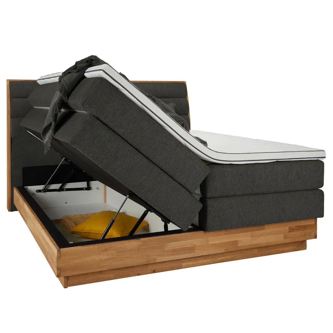 Boxspringbett Merkur 180 x 200cm | Schwarz