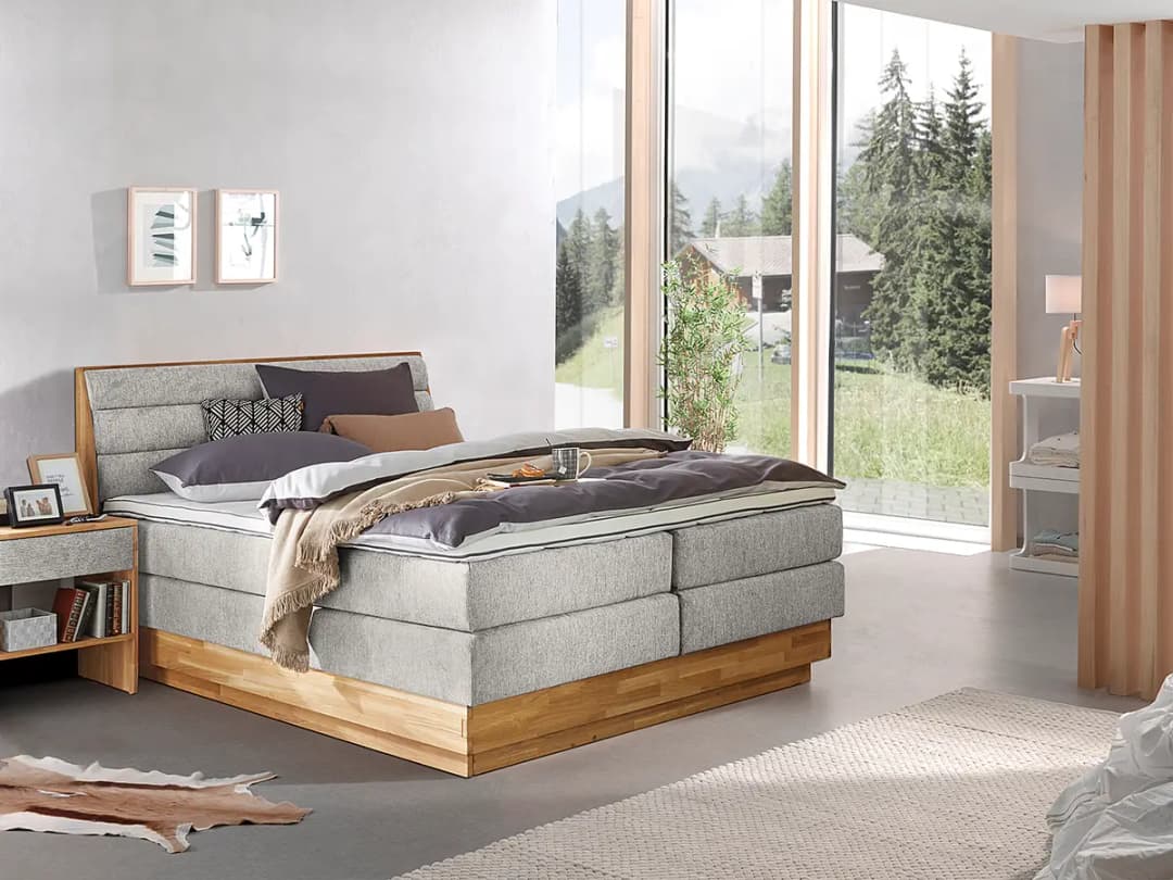 Boxspringbett Merkur | Silber