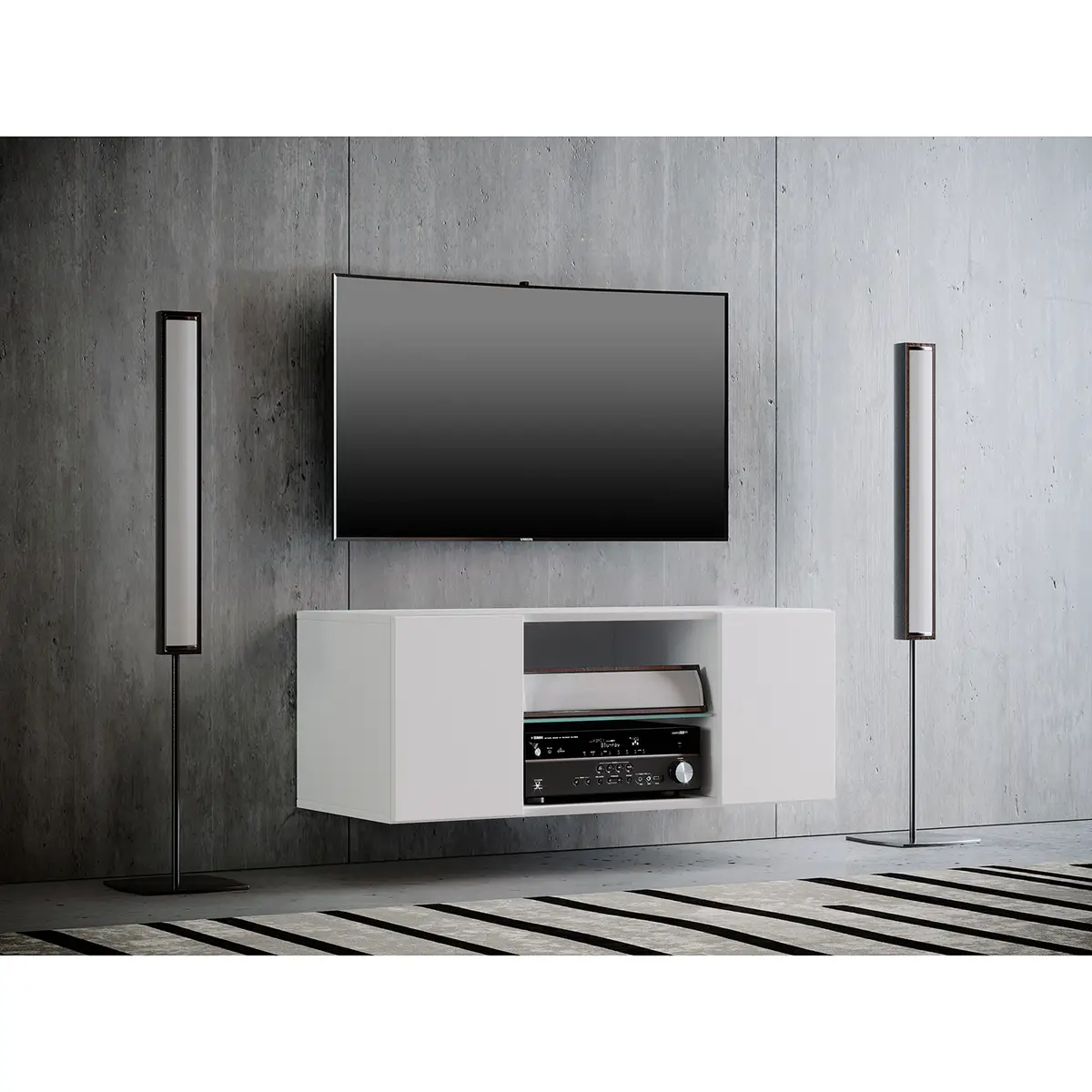 TV-Lowboard Jusa | Weiß
