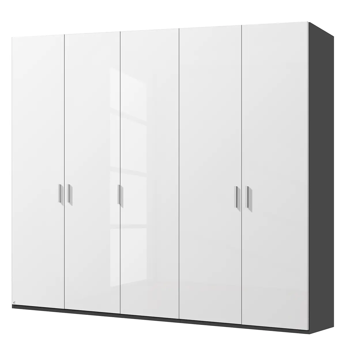 Drehtürenschrank pure gloss | Weiß